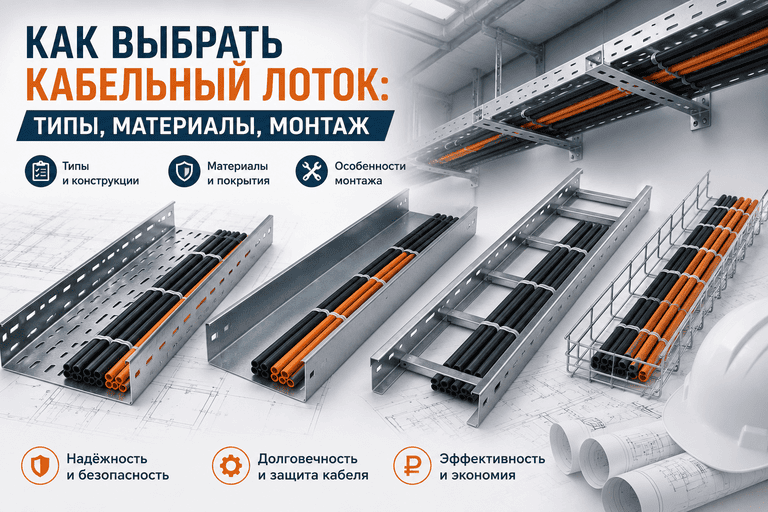 Как выбрать кабельный лоток: типы, материалы, монтаж